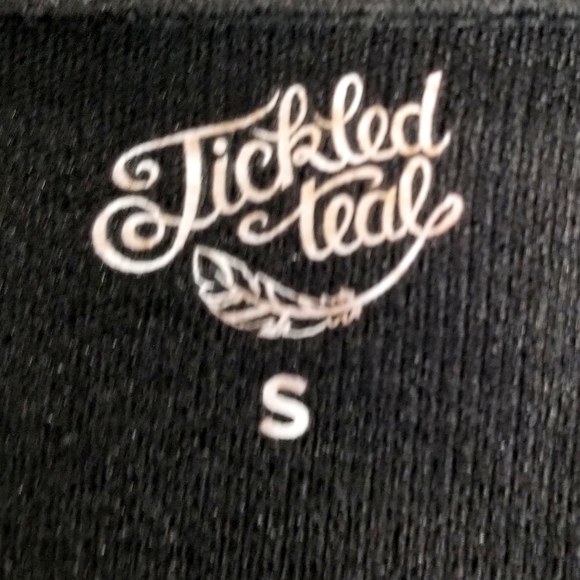 Tickled Teal Black Open Long Neutral Minimal Longsleeve Sweater Cardigan,  S - Picture 9 of 9